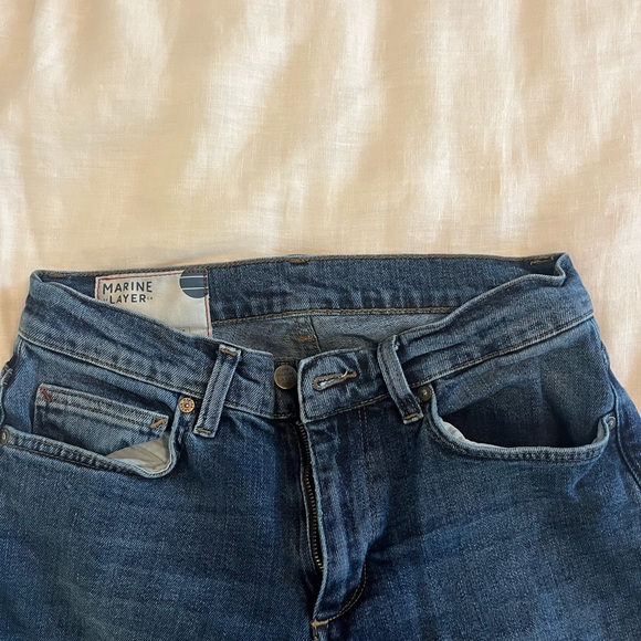 Marine layer indigo denim straight fit jeans 30x30 - Picture 6 of 8